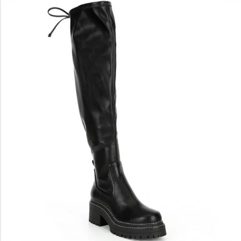 Gianni Bini Soelle Lug Sole Over The Knee Platform Boots Size 9.5 M